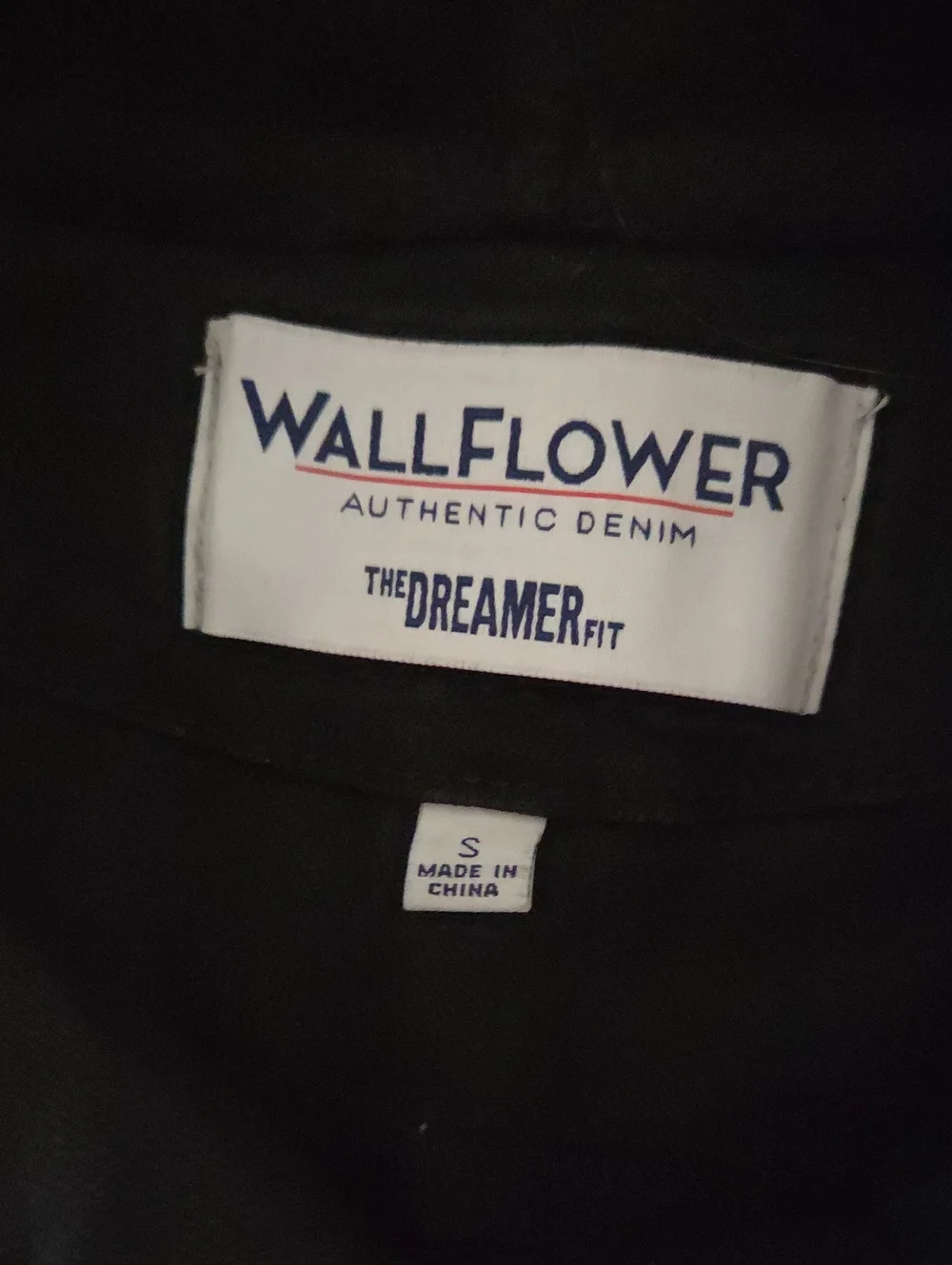 Wallflower Black Hooded Denim-Style Jacket NEW Condition - Picture 6 of 7